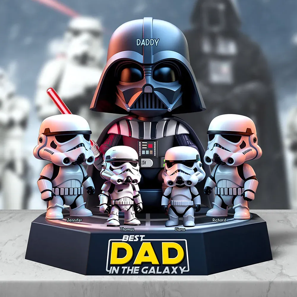 Personalized Gifts For Dad Acrylic Plaque, Best Dad In The Galaxy