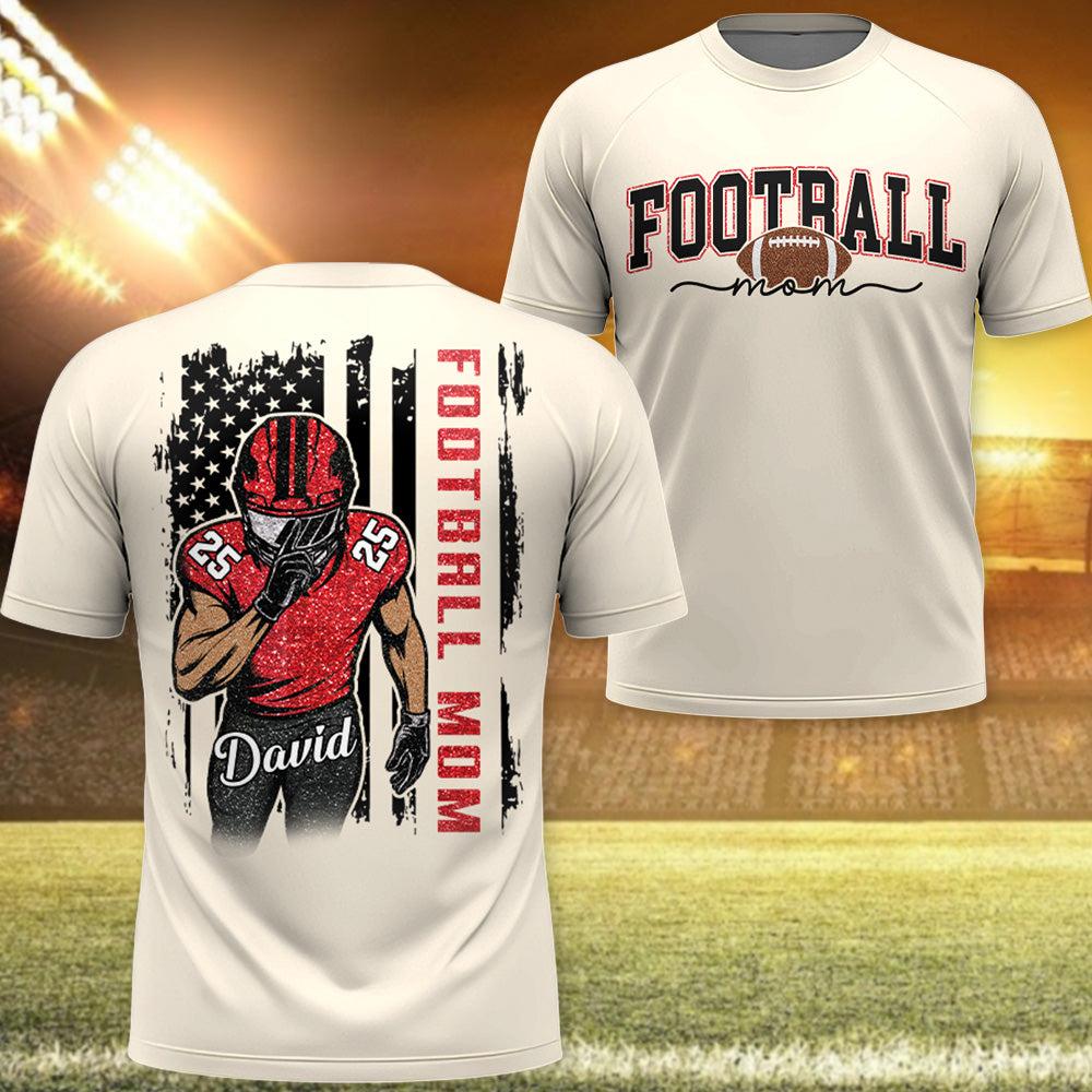 Football Mom - I'll Always Be Your Biggest Fan Personalized Shirt For Football Family - MySpotifyGlass