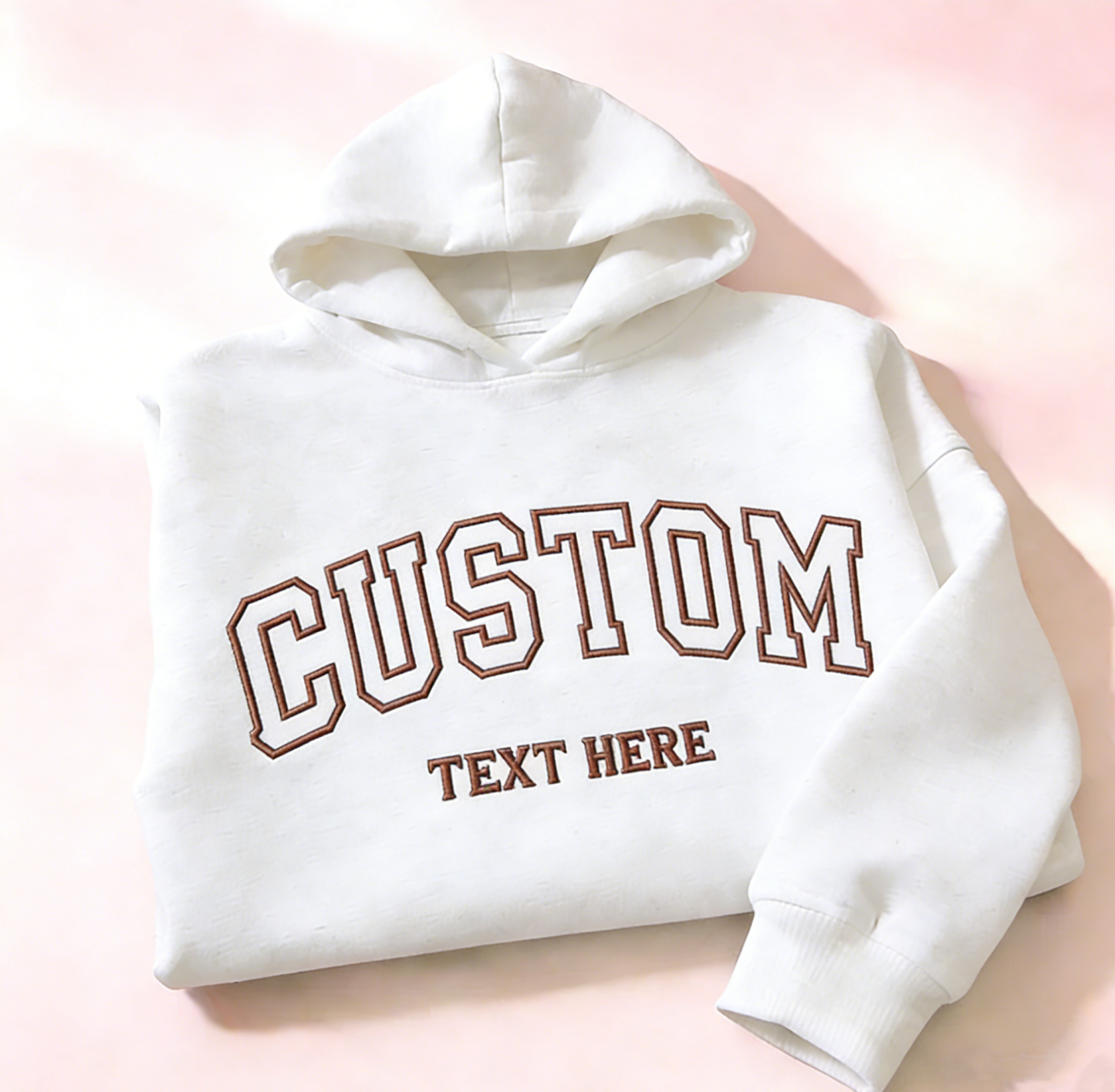 Custom Embroidered College Letter Sweatshirt: Retro Oversized Pullover - MySpotifyGlass