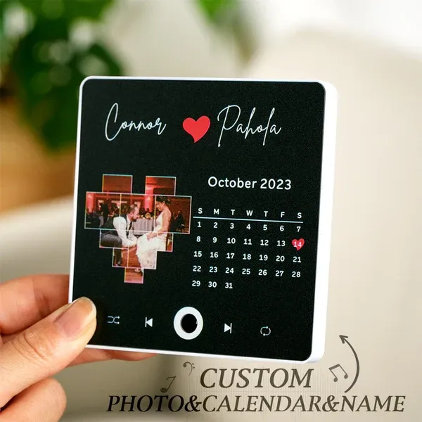 Personalized Photo Spotify Music Fridge Magnet Custom Wall Photo Sticker Music Fridge Magnet Can Play Songs