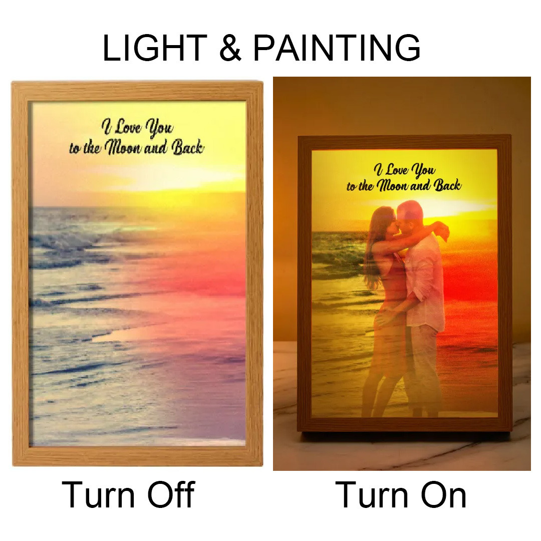Custom Photo Lamp Personalized Text Light Love Gifts for Her