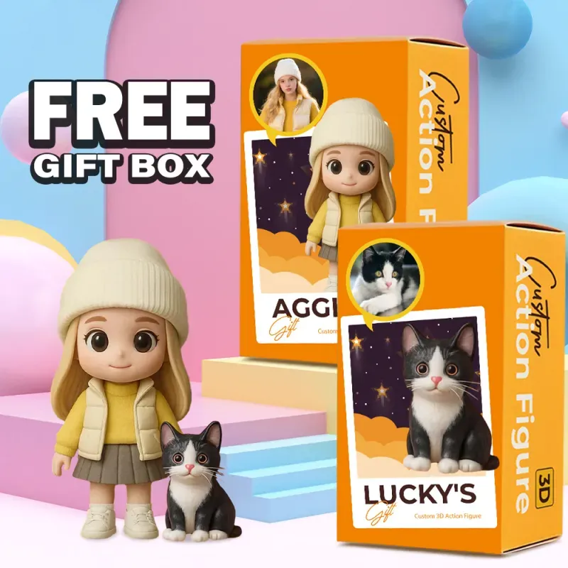 Custom 3D Action Figure From Your Photo Personalized Toy Figure Custom Action Figure Gifts For Him/Her