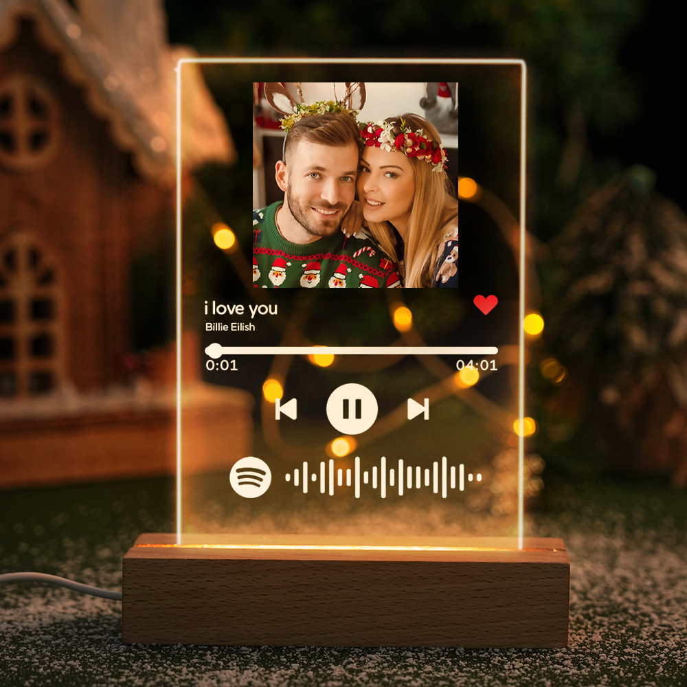 Custom Spotify Code Acrylic Nightlight/Plaque/Keychain