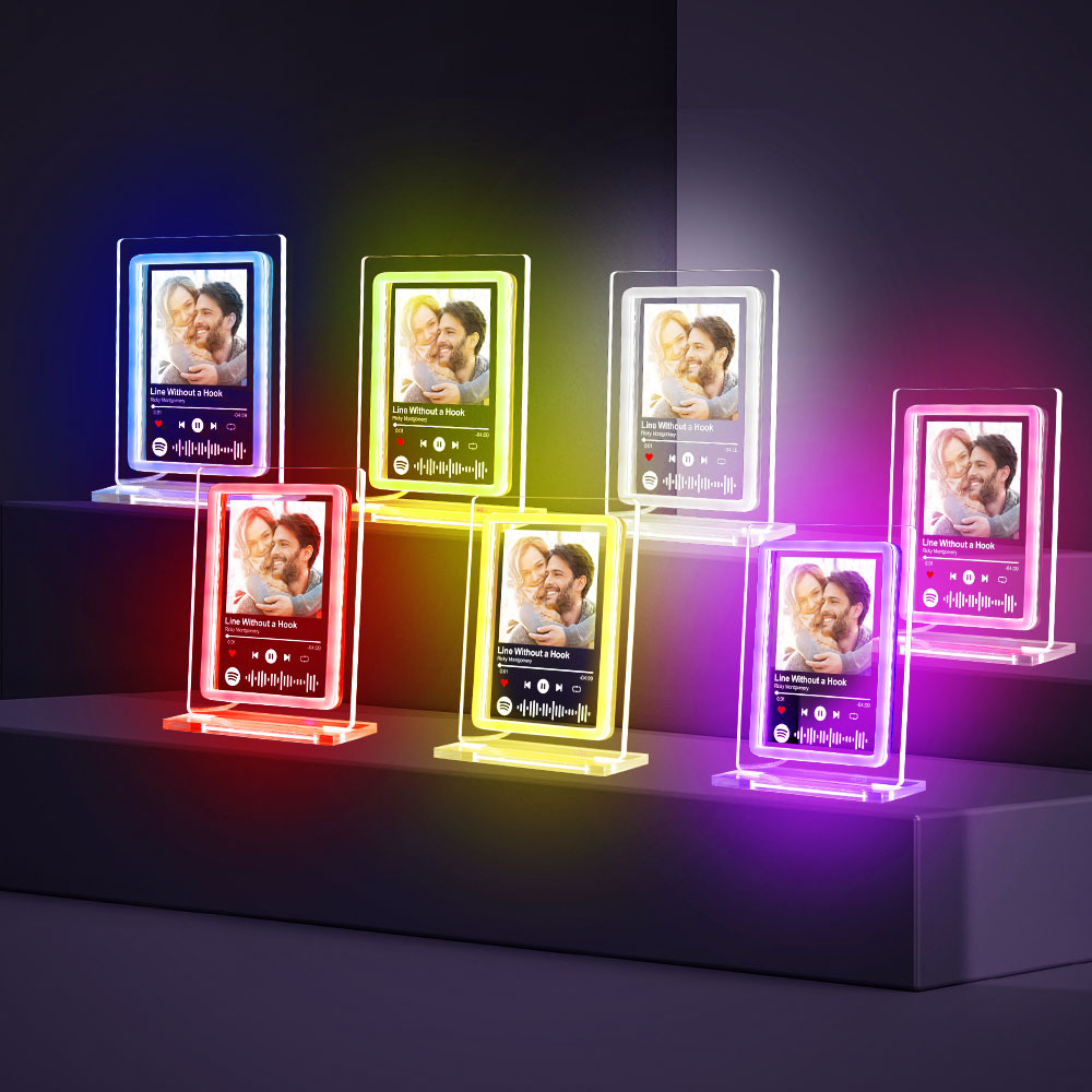 Custom Spotify Night Light Personalized Music Plaque Gifts for Lovers