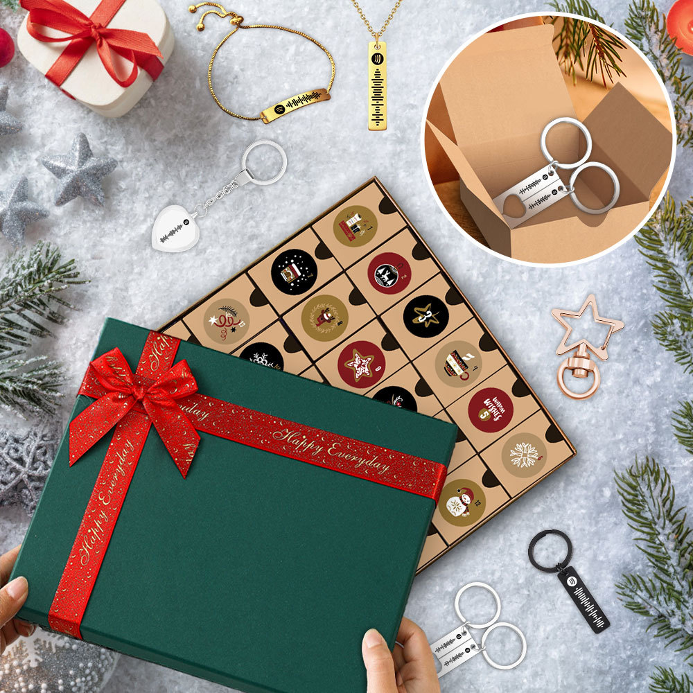 Christmas Countdown Calendar Surprise Advent Calendar 24 Countdown Surprise Blind Box Spotify Series Set Christmas Gift