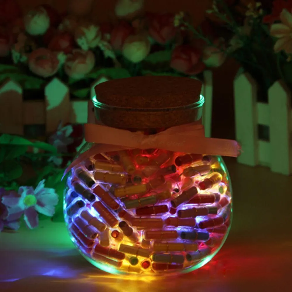 100pcs DIY Glow Capsule Letter Message in Bottle Wish