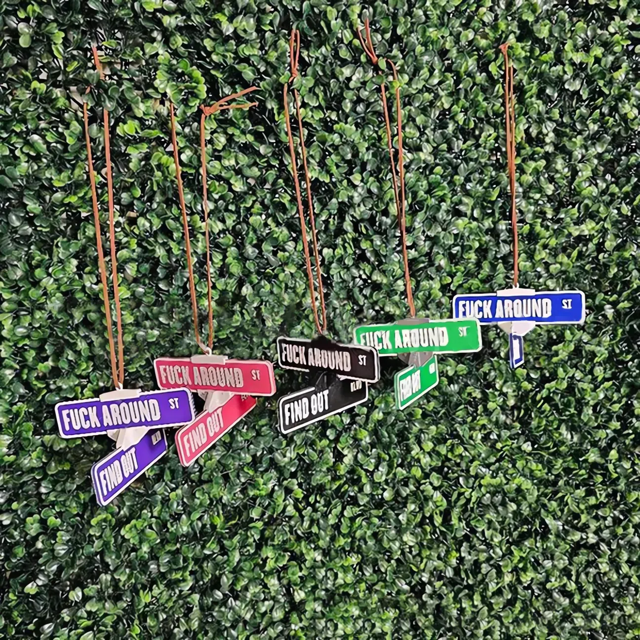 Fuck Around and Find Out Street Sign Hanger 3D Printed Funny Street Warning Sign Decoration - MySpotifyGlass