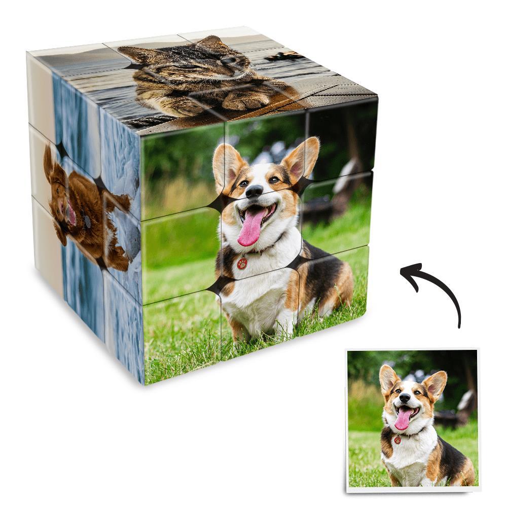 Custom Multi Photo Rubic's Cube - For Lovely Pet