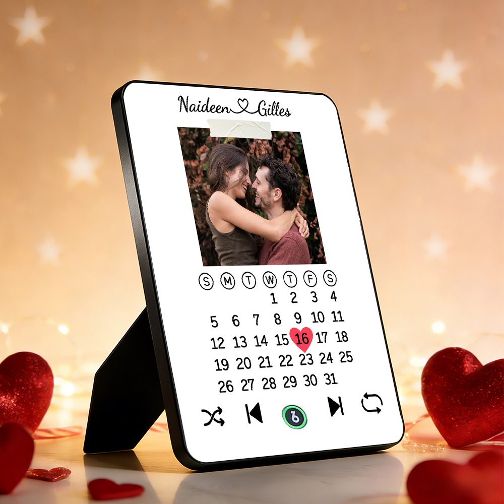 Custom Music Photo Plaques Personalized Music Plaque Can Play Songs Gift for Lover