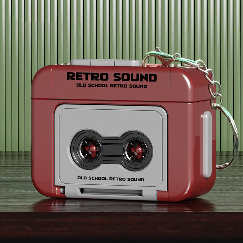 Creative Mini Tape Recorder Keychain, Retro Tape Recorder Keychain, Vintage Recorder Tape Keychain