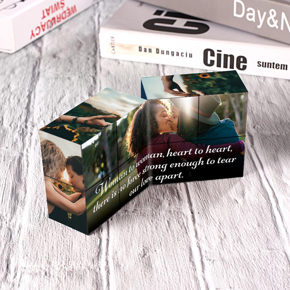 Custom Multiphoto Rubic's Cube Woman to Woman
