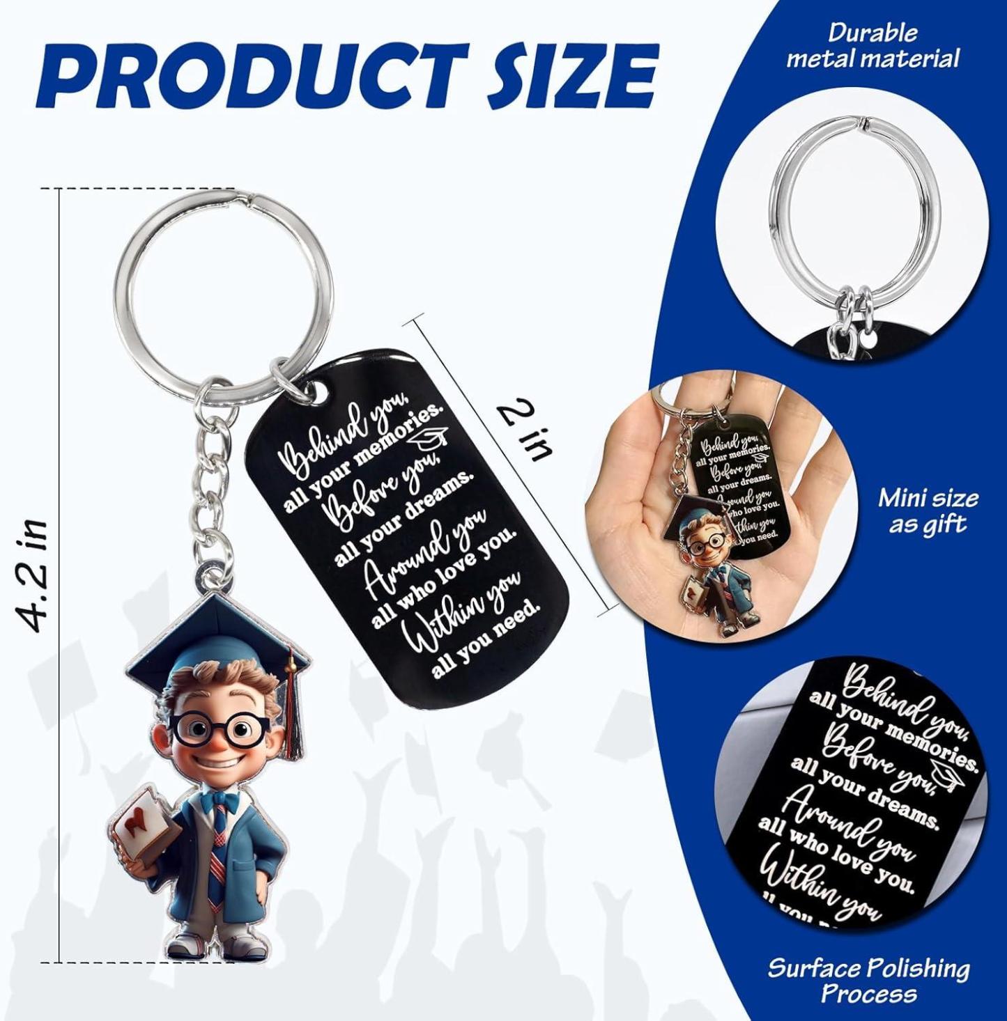 Class 2025 Graduation Gifts - Keychain for Her Girls Him Boys High School College Kindergarten Preschool