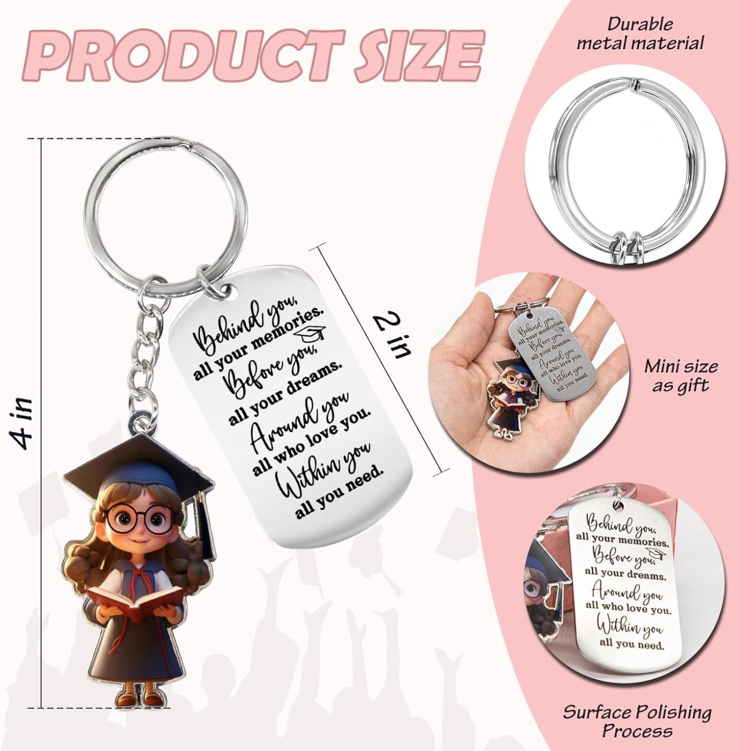 Class 2025 Graduation Gifts - Keychain for Her Girls Him Boys High School College Kindergarten Preschool