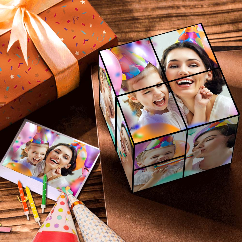 Birthday Gifts for Kids Custom Photo Rubic's Cube For Kids Multiphoto Cube