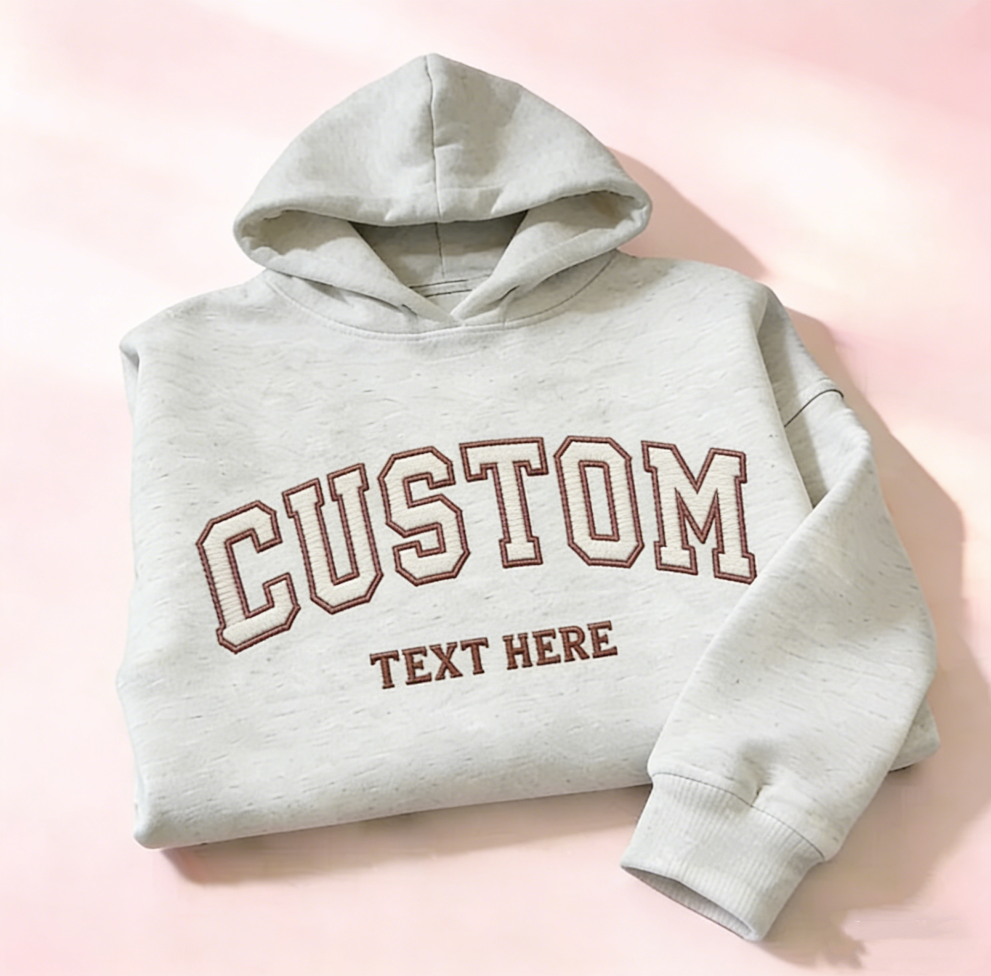 Custom Embroidered College Letter Sweatshirt: Retro Oversized Pullover - MySpotifyGlass