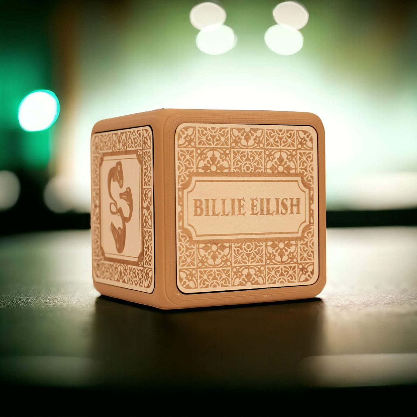 Custom Photos and Songs Music Box Tap to Play Songs Personalized Engraved Music Box