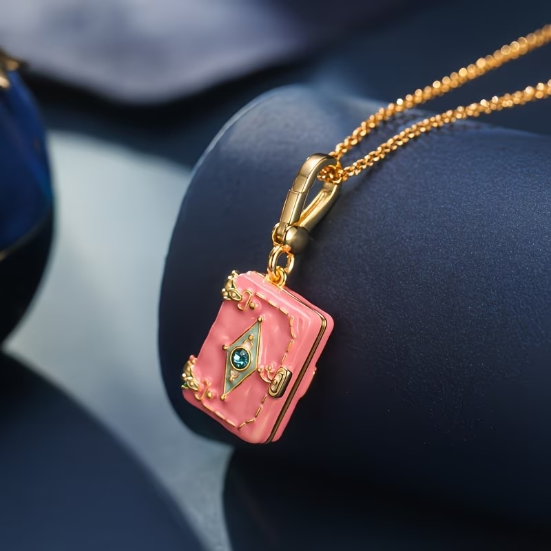 Custom Love Letter Book Locket Necklace, Personalized Mother's Day Gift for Mom