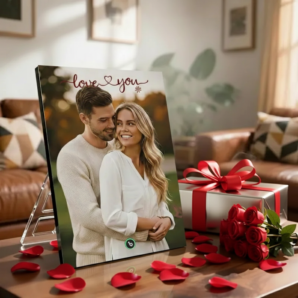 Custom Music Photo Plaques Personalized Music Plaque Can Play Songs Gift for Lover