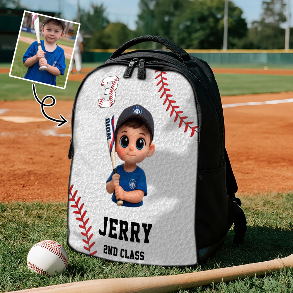 Personalized Kids Baseball Backpack School Bags For Children