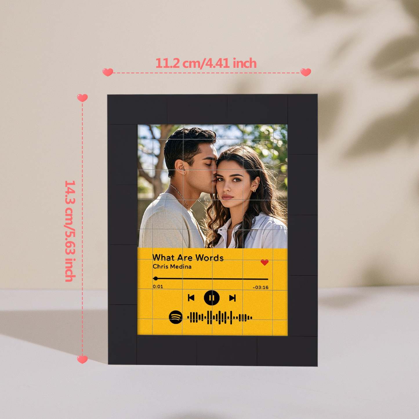 Customized Photo Building Blocks Fridge Magnet Personalized Spotify Music Fridge Magnet Gift Ideas