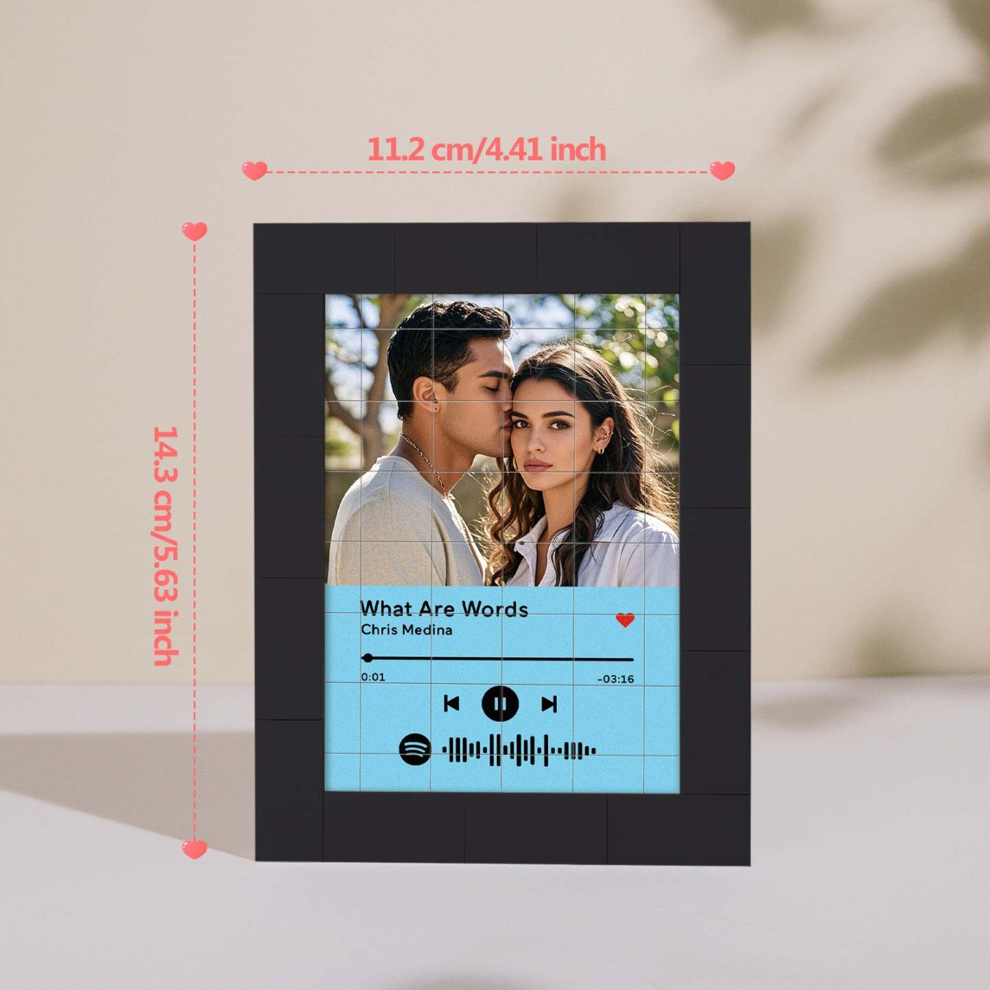 Customized Photo Building Blocks Fridge Magnet Personalized Spotify Music Fridge Magnet Gift Ideas