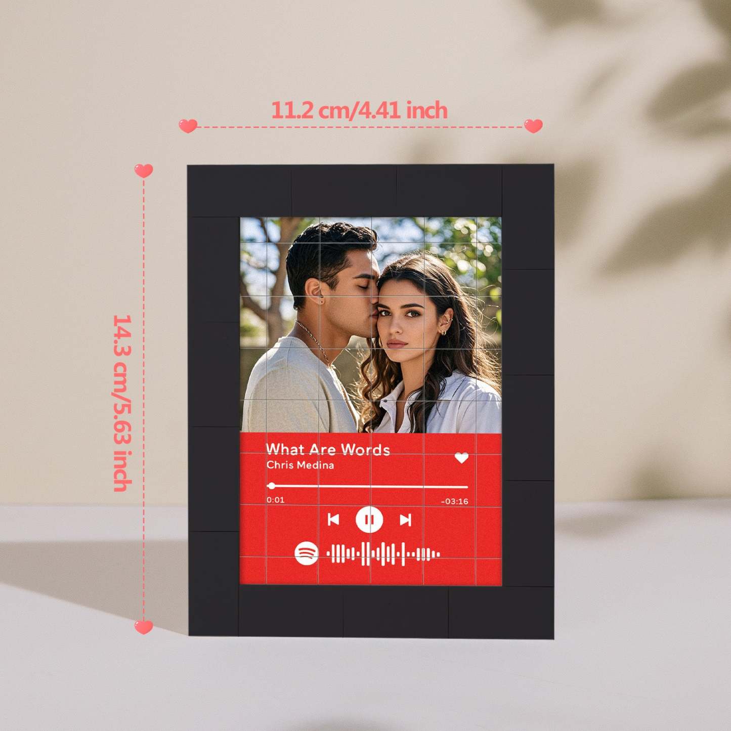 Customized Photo Building Blocks Fridge Magnet Personalized Spotify Music Fridge Magnet Gift Ideas
