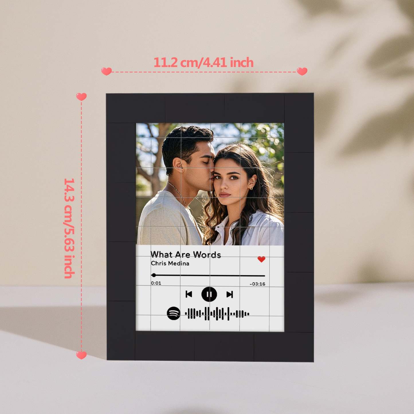Customized Photo Building Blocks Fridge Magnet Personalized Spotify Music Fridge Magnet Gift Ideas