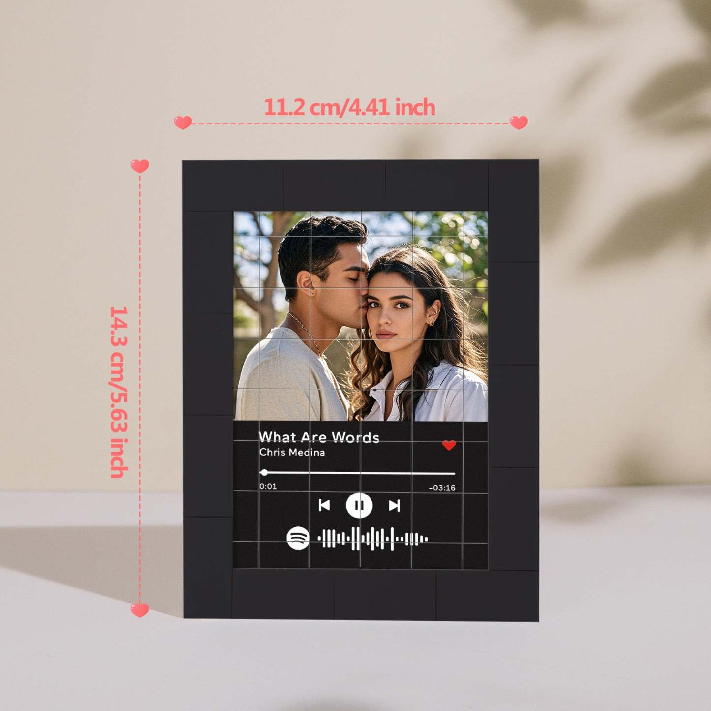 Customized Photo Building Blocks Fridge Magnet Personalized Spotify Music Fridge Magnet Gift Ideas