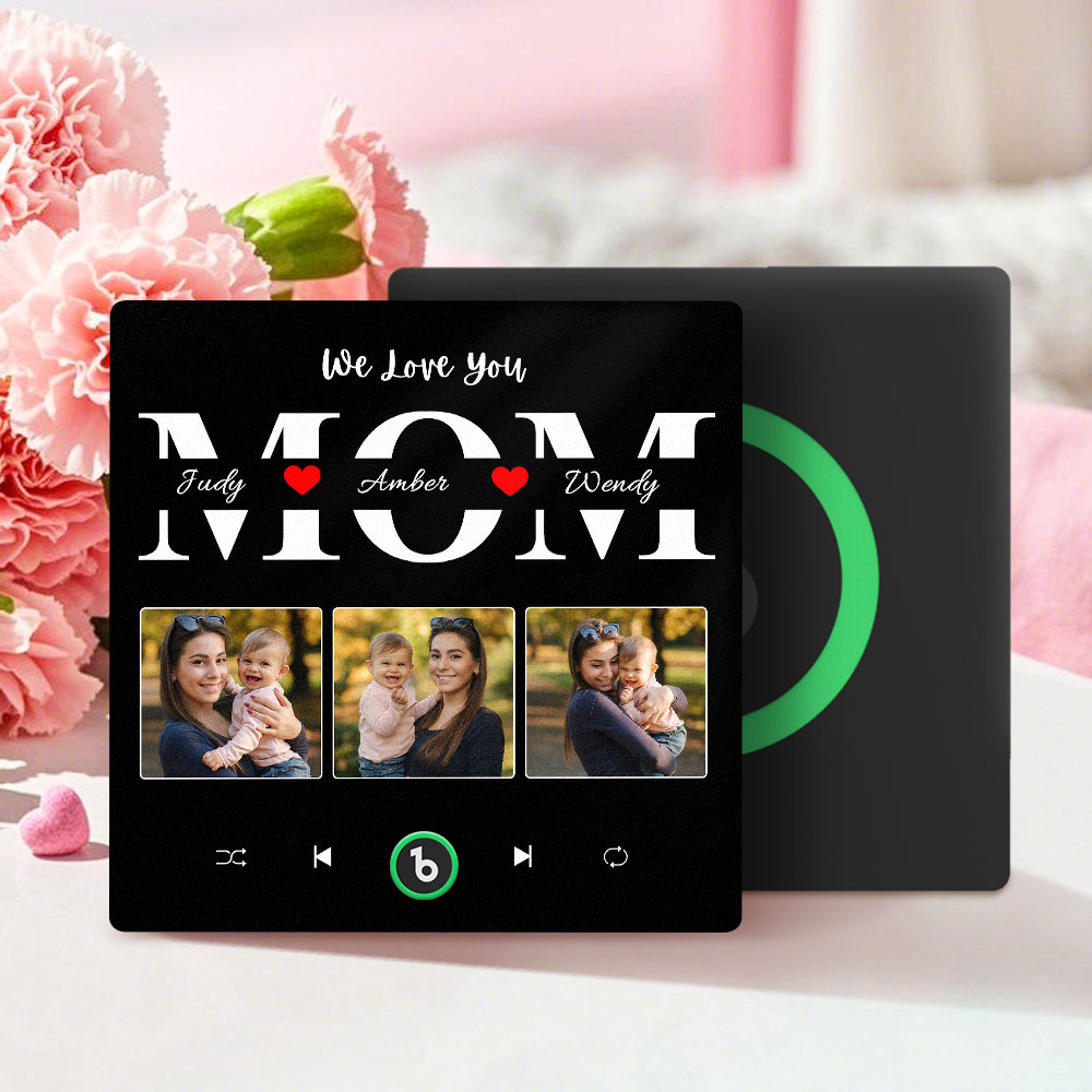 Personalized Music Fridge Magnet Mother's Day Gift Custom Music Magnets Can Play Songs Gift for Mom