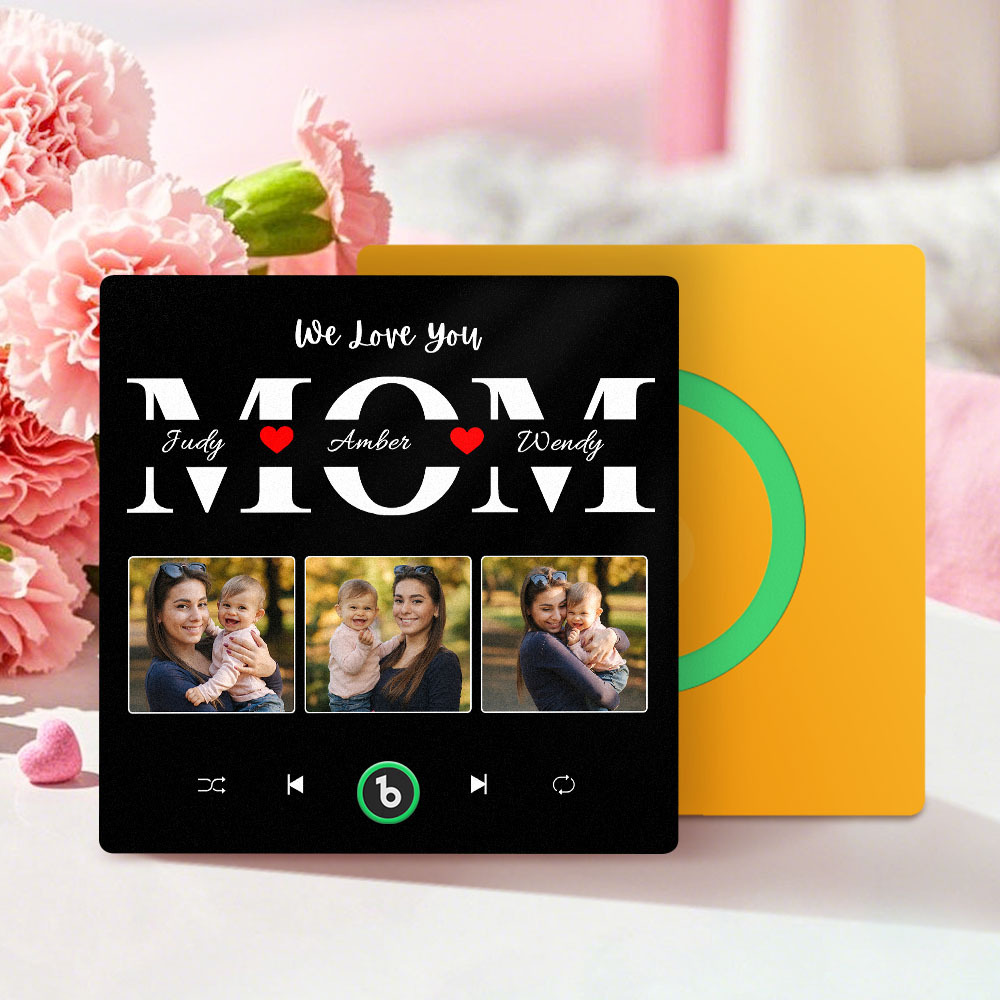 Personalized Music Fridge Magnet Mother's Day Gift Custom Music Magnets Can Play Songs Gift for Mom