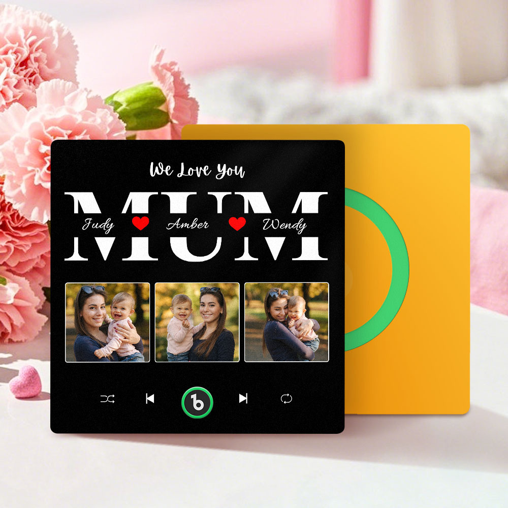 Personalized Music Fridge Magnet Mother's Day Gift Custom Music Magnets Can Play Songs Gift for Mom