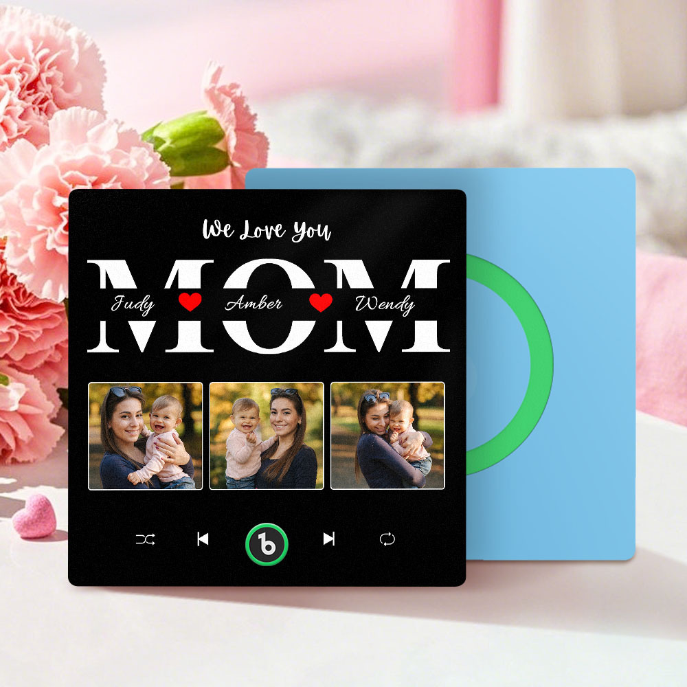 Personalized Music Fridge Magnet Mother's Day Gift Custom Music Magnets Can Play Songs Gift for Mom