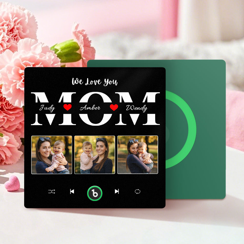 Personalized Music Fridge Magnet Mother's Day Gift Custom Music Magnets Can Play Songs Gift for Mom