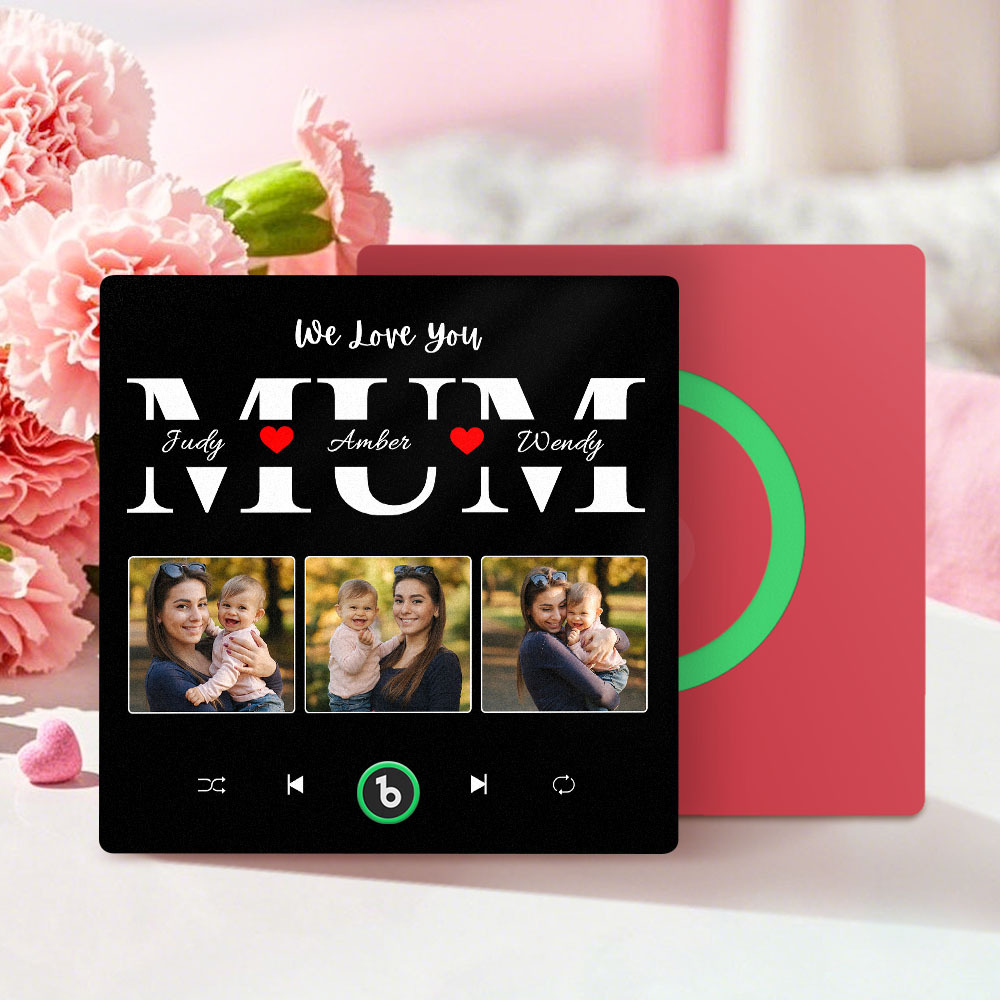 Personalized Music Fridge Magnet Mother's Day Gift Custom Music Magnets Can Play Songs Gift for Mom