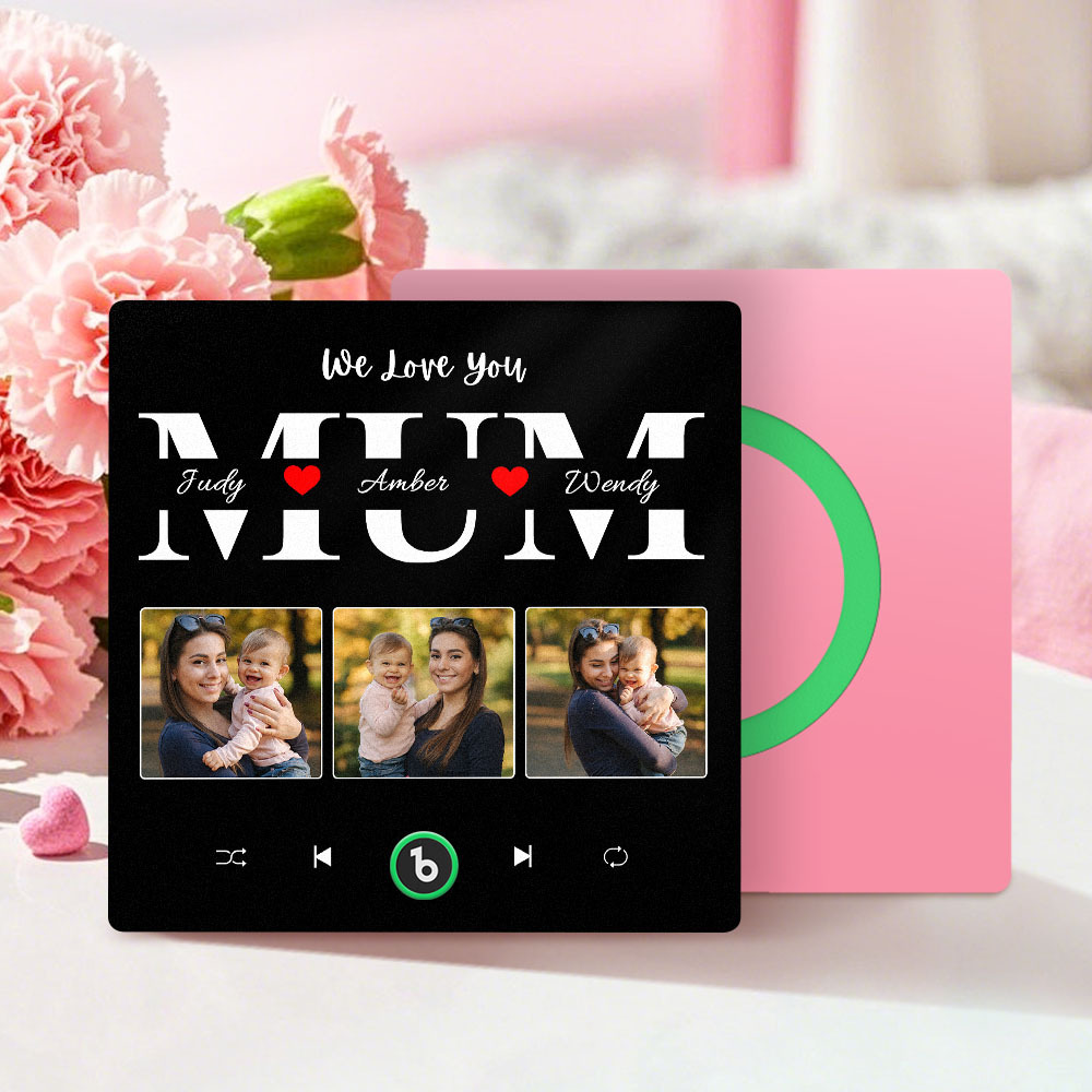 Personalized Music Fridge Magnet Mother's Day Gift Custom Music Magnets Can Play Songs Gift for Mom