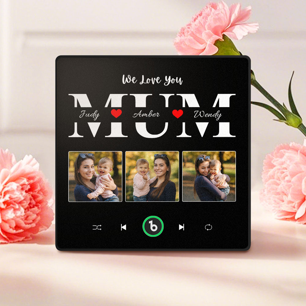 Personalized Music Fridge Magnet Mother's Day Gift Custom Music Magnets Can Play Songs Gift for Mom