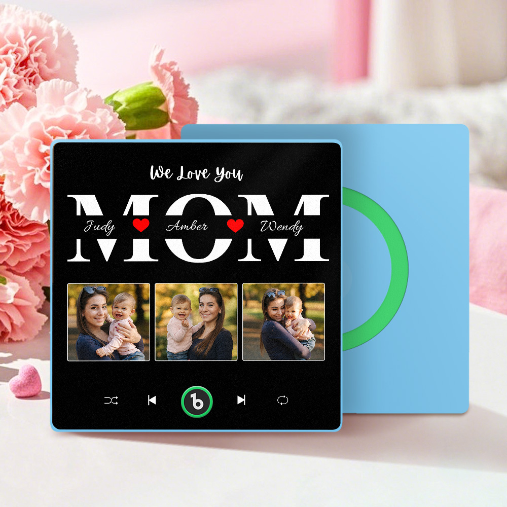 Personalized Music Fridge Magnet Mother's Day Gift Custom Music Magnets Can Play Songs Gift for Mom