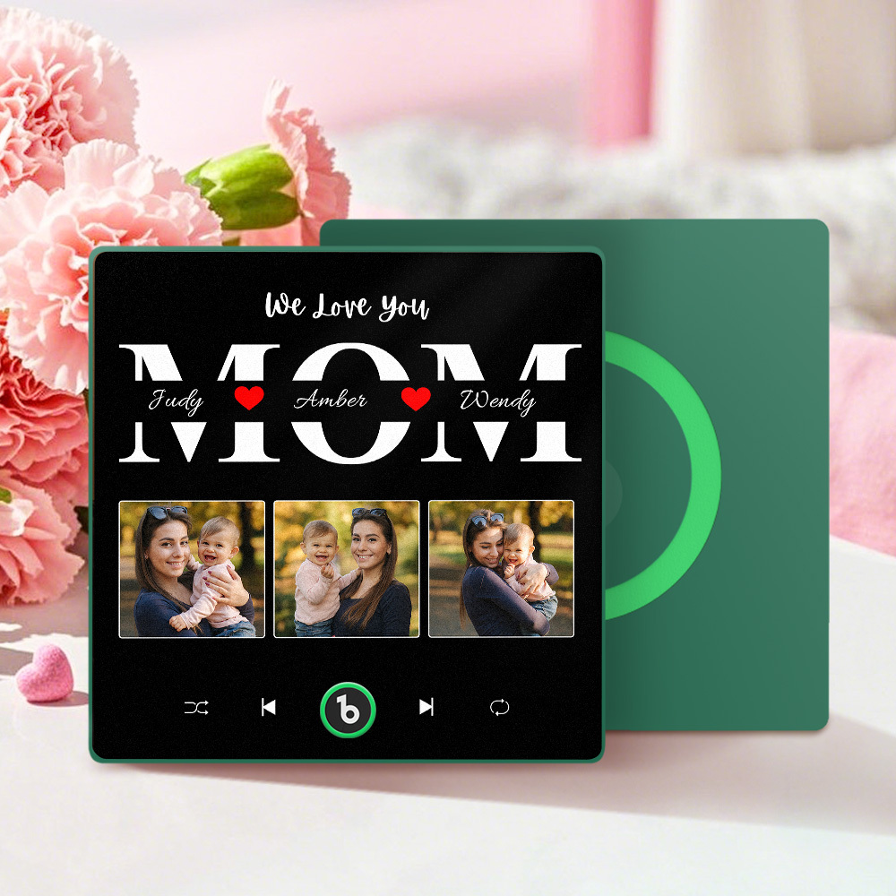 Personalized Music Fridge Magnet Mother's Day Gift Custom Music Magnets Can Play Songs Gift for Mom