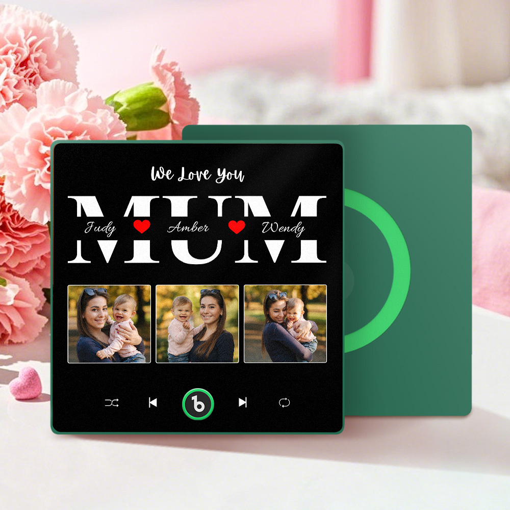 Personalized Music Fridge Magnet Mother's Day Gift Custom Music Magnets Can Play Songs Gift for Mom