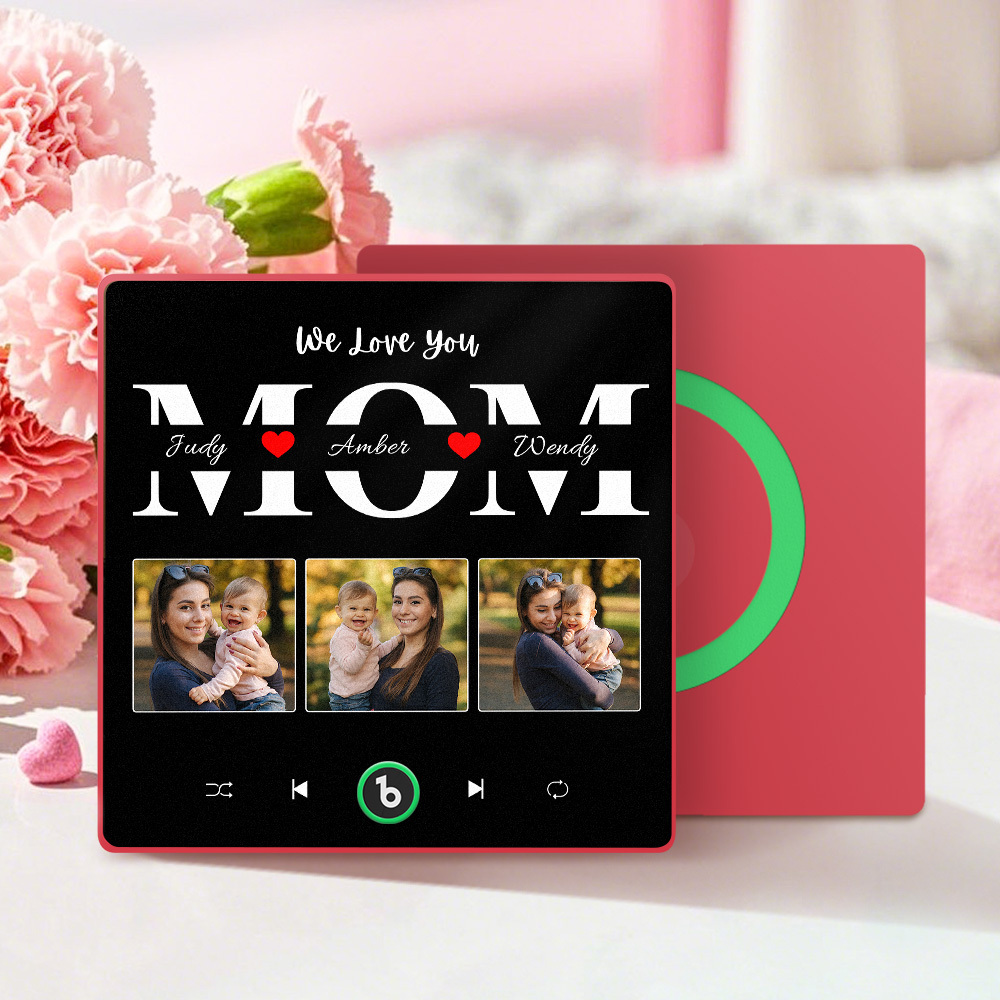 Personalized Music Fridge Magnet Mother's Day Gift Custom Music Magnets Can Play Songs Gift for Mom
