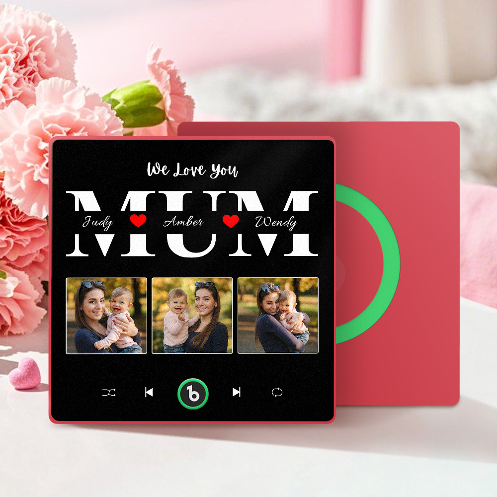 Personalized Music Fridge Magnet Mother's Day Gift Custom Music Magnets Can Play Songs Gift for Mom