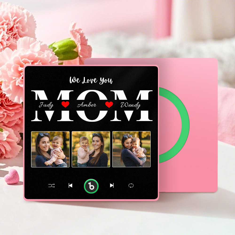 Personalized Music Fridge Magnet Mother's Day Gift Custom Music Magnets Can Play Songs Gift for Mom