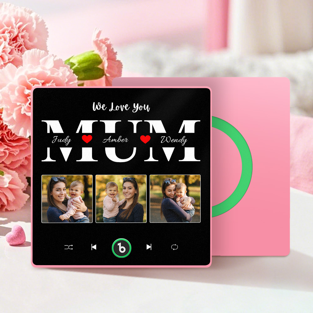 Personalized Music Fridge Magnet Mother's Day Gift Custom Music Magnets Can Play Songs Gift for Mom