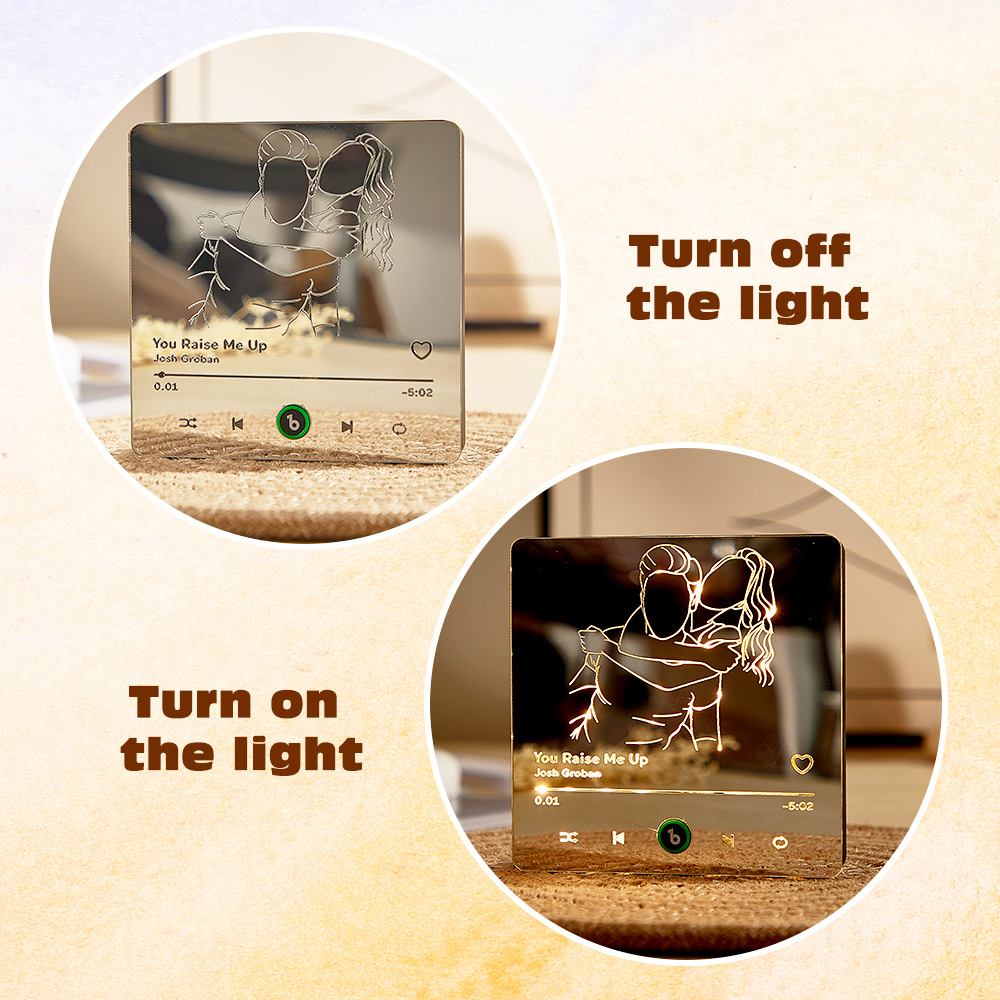 Custom Magnet Photo Line Art Mirror Music Fridge Magnet