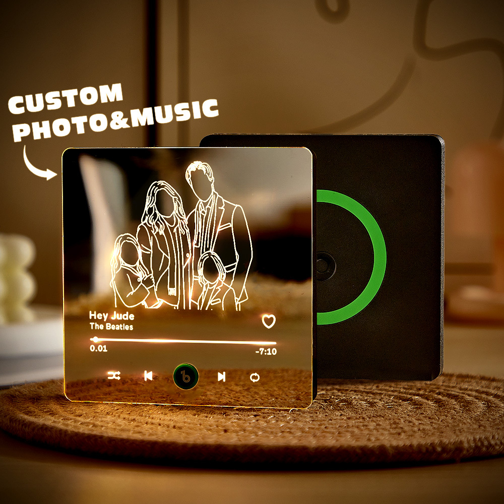 Custom Magnet Photo Line Art Mirror Music Fridge Magnet