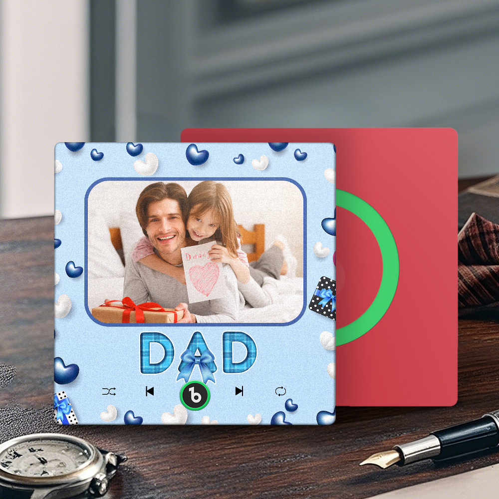 Personalized Best Dad Ever Music Fridge Magnet Father's Day Gift Custom Gift for Dad