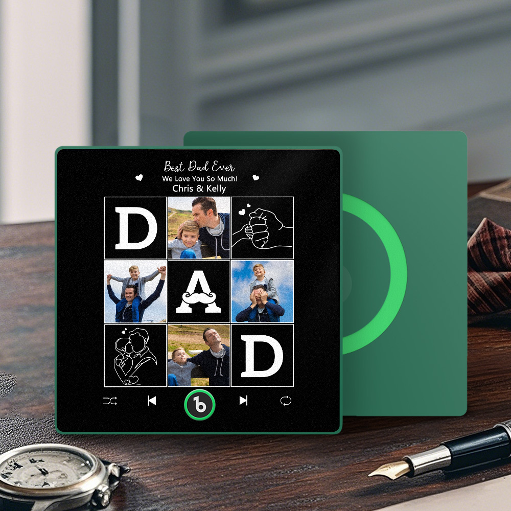 The Day You Became My Dad Personalized Photo Calendar Music Fridge Magnet Father's Day Gift