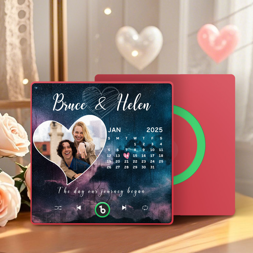 Personalized Music Fridge Magnet Starry Sky Anniversary Gift Custom Music Magnets Can Play Songs Gift for Couple