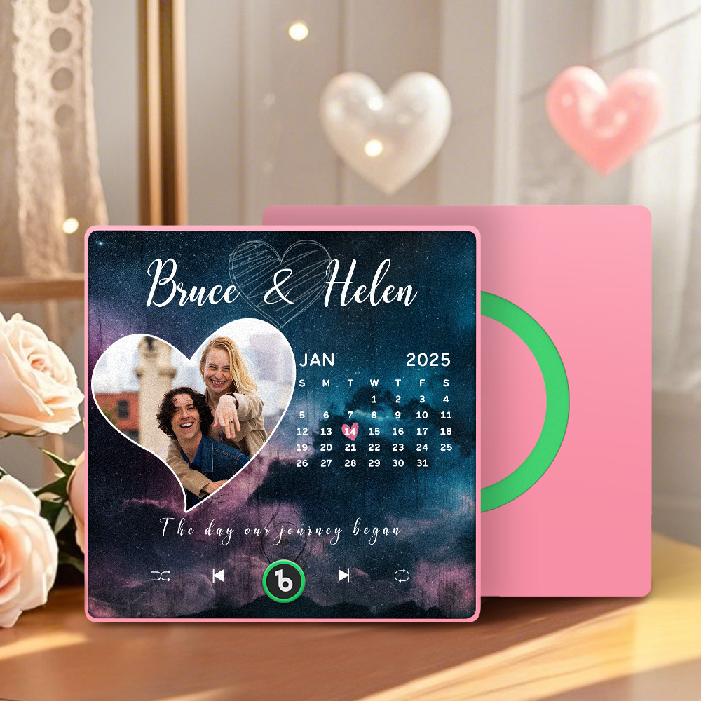 Personalized Music Fridge Magnet Starry Sky Anniversary Gift Custom Music Magnets Can Play Songs Gift for Couple