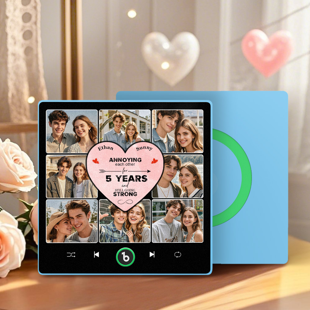 Personalized Music Fridge Magnet Special Anniversary Gift Custom Music Magnets Can Play Songs Gift for Couple